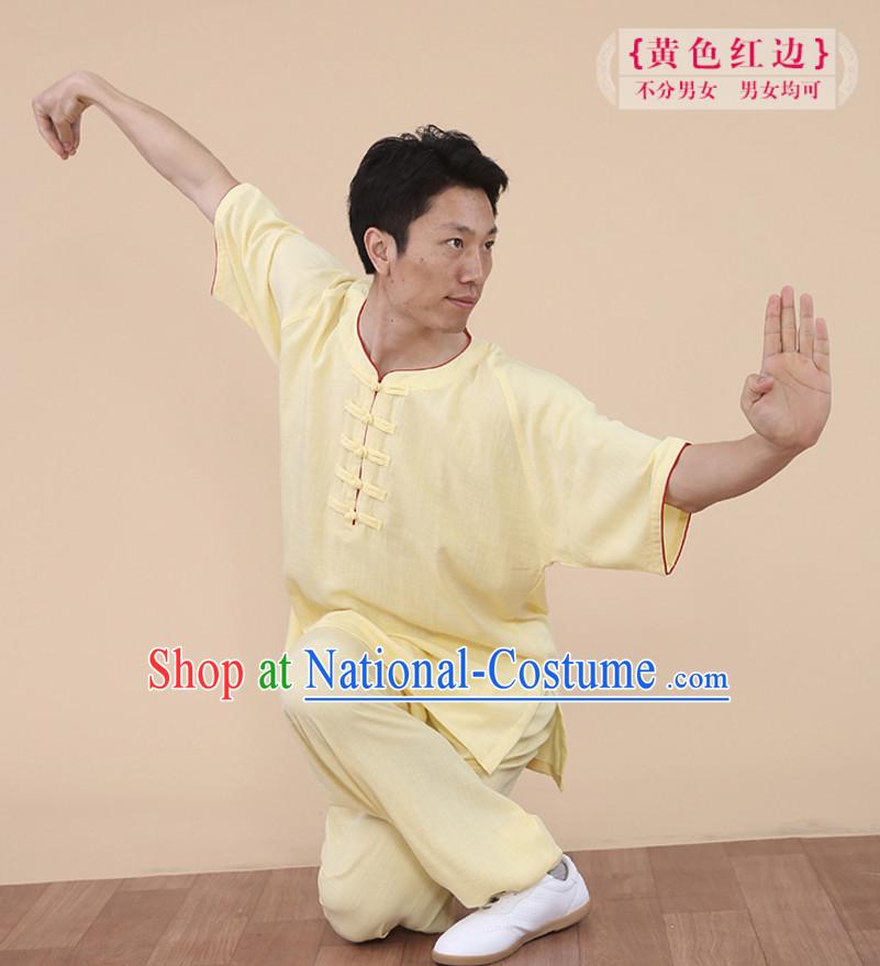 Top Tai Chi Uniforms Kung Fu Costume Martial Arts Kung Fu Training Uniform Gongfu Shaolin Wushu Clothing for Men Women Adults Children