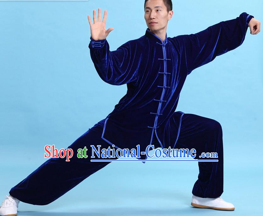 Top Tai Chi Uniforms Kung Fu Costume Martial Arts Kung Fu Training Uniform Gongfu Shaolin Wushu Clothing for Men Women Adults Children