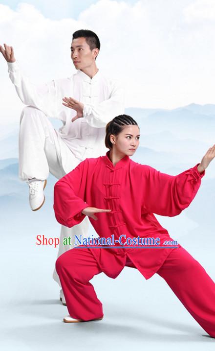 Top Tai Chi Uniforms Kung Fu Costume Martial Arts Kung Fu Training Uniform Gongfu Shaolin Wushu Clothing for Men Women Adults Children