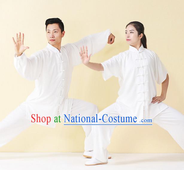 Top Tai Chi Uniforms Kung Fu Costume Martial Arts Kung Fu Training Uniform Gongfu Shaolin Wushu Clothing for Men Women Adults Children