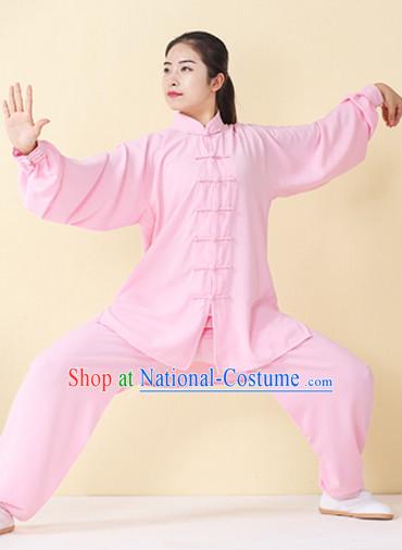 Top Tai Chi Uniforms Kung Fu Costume Martial Arts Kung Fu Training Uniform Gongfu Shaolin Wushu Clothing for Men Women Adults Children