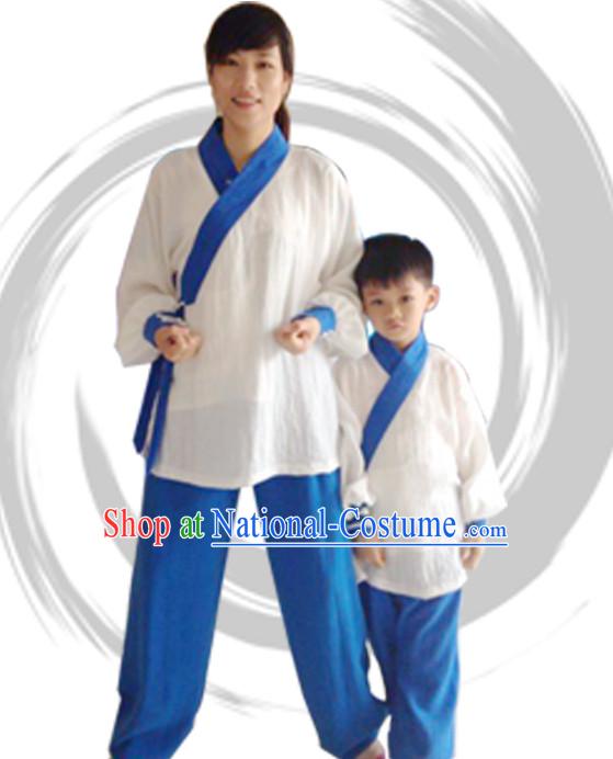 Top Tai Chi Uniforms Taoist Uniform for Men Women Adults Kids