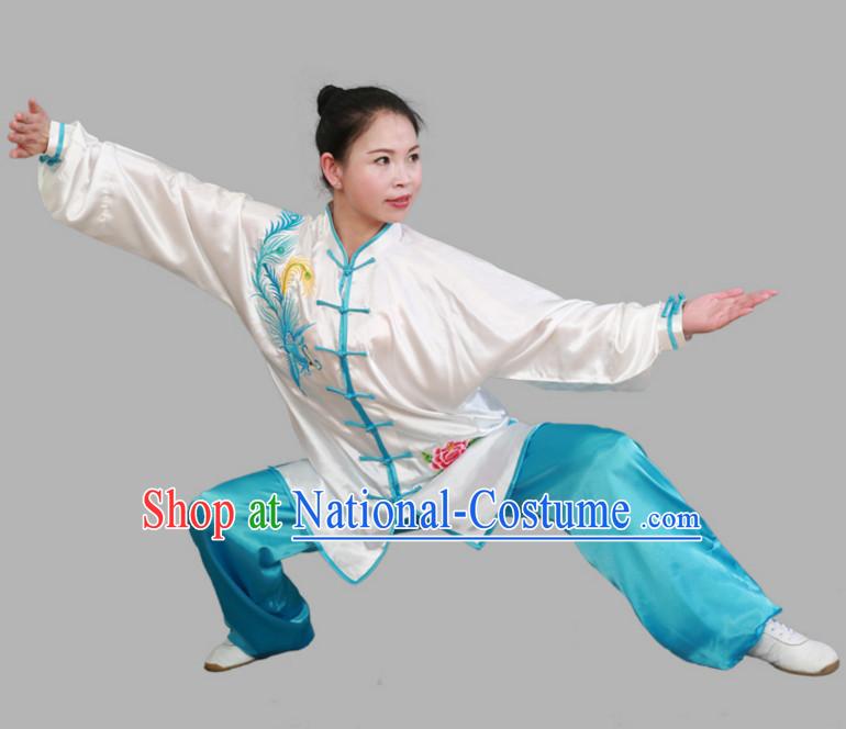 Top Tai Chi Uniforms Kung Fu Uniform Martial Arts Suits Mulan Fan Outfits