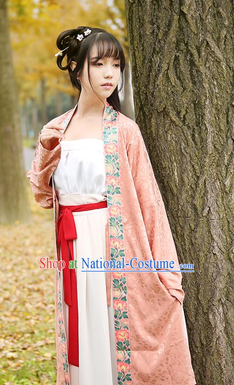 Han Chinese Clothing and Headpieces Complete Set for Women