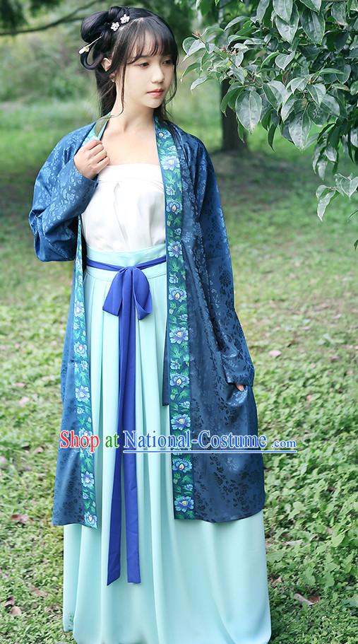 Han Chinese Clothing and Headpieces Complete Set for Women