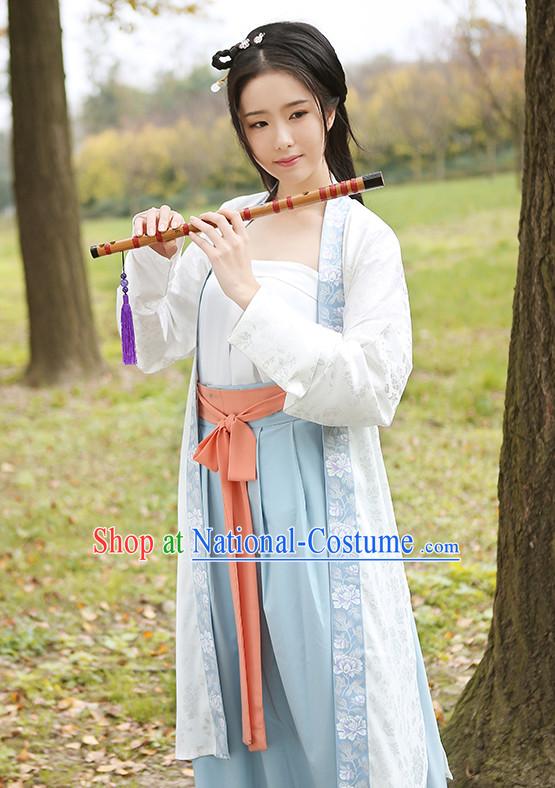 Han Chinese Clothing and Headpieces Complete Set for Women