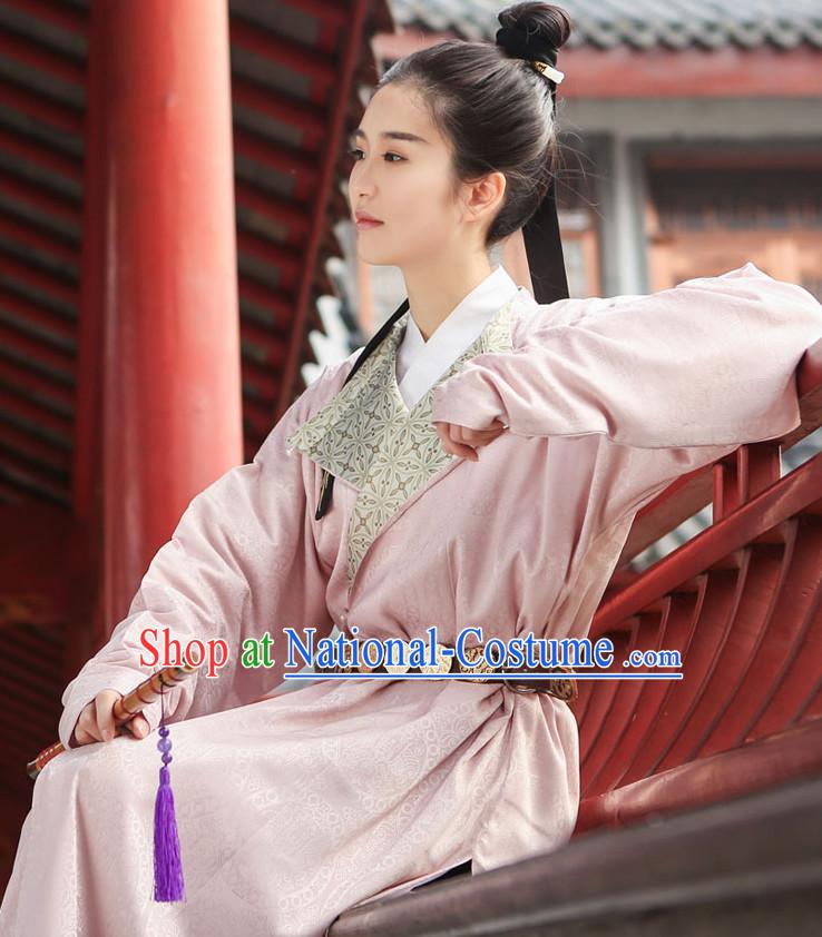 Chinese Style Dresses Kimono Dress Tang Dynasty Outfit Complete Set for Men and Women