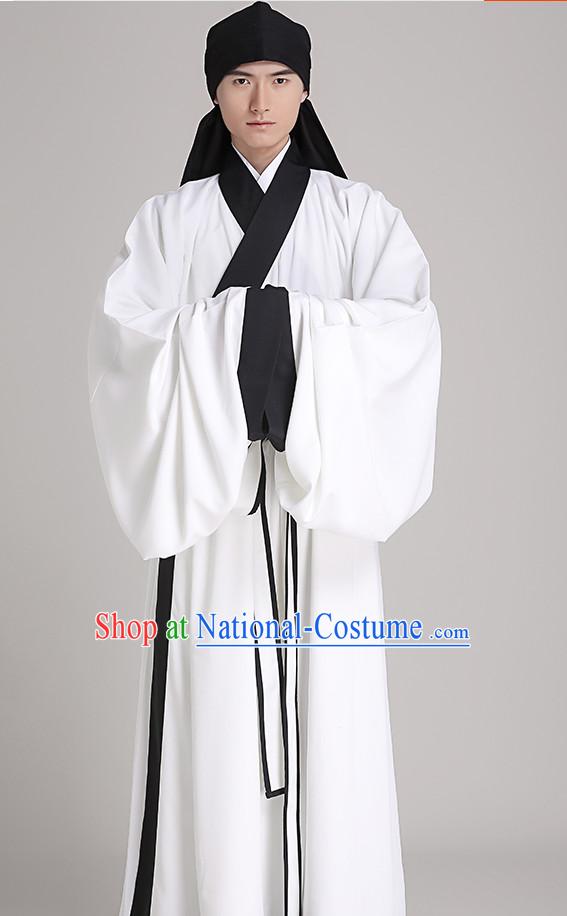 Chinese Style Dresses Kimono Dress Han Dynasty Outfit Complete Set for Men