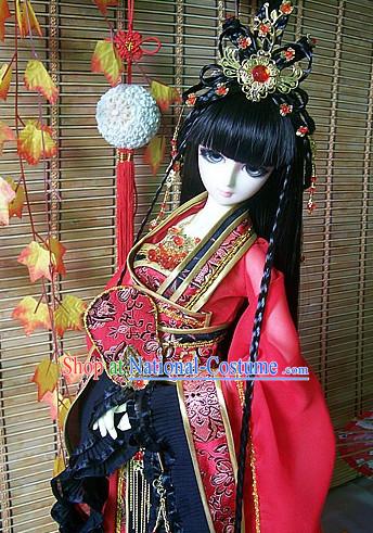 Ancient Chinese Princess Queen Empress Headwear Headpieces Hair Jewelry Set