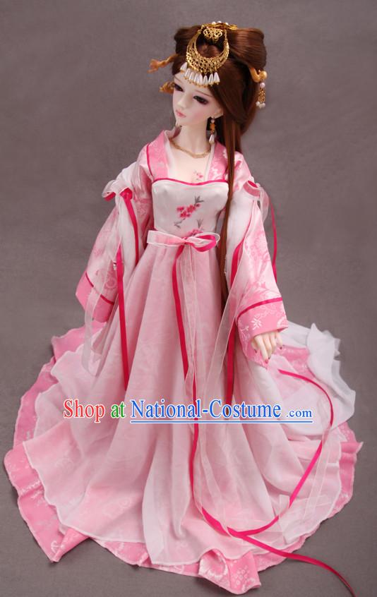 Chinese Style Dresses Chinese Princess Clothing Clothes Han Chinese Costume Hanfu for Women Adults Children