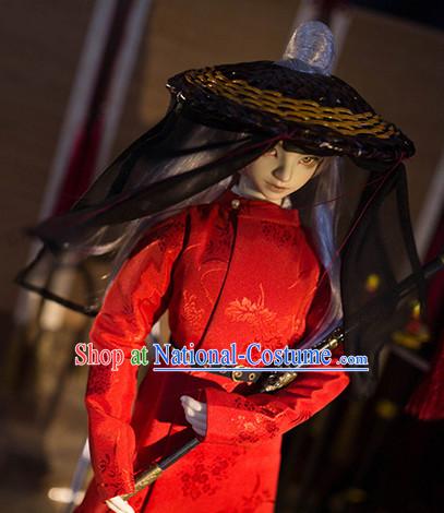 Chinese Style Dresses Chinese Swordsman Clothing Clothes Han Chinese Costume Hanfu for Men Adults Children