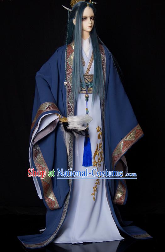 Chinese Style Dresses Chinese Scholar Clothing Clothes Han Chinese Costume Hanfu for Men Adults Children