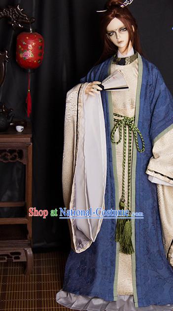 Chinese Style Dresses Chinese Scholar Clothing Clothes Han Chinese Costume Hanfu for Men Adults Children