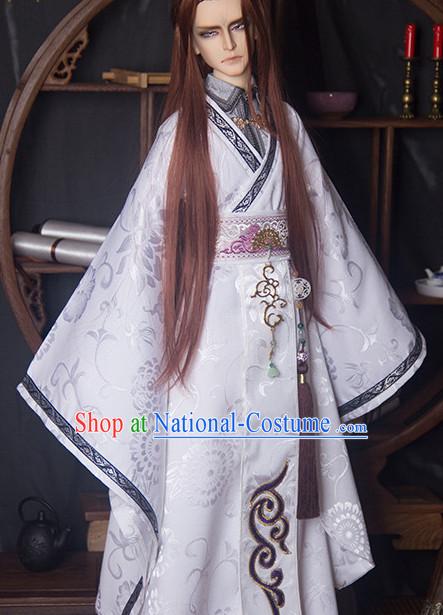 Chinese Style Dresses Chinese Scholar Clothing Clothes Han Chinese Costume Hanfu for Men Adults Children