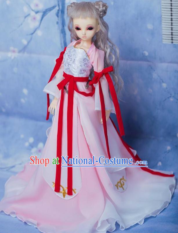 Chinese Style Dresses Chinese Fairy Clothing Clothes Han Chinese Costume Hanfu and Hair Jewelry Complete Set for Men Adults Children