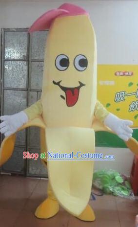 Professional Custom Mascot Uniforms Mascot Outfits Customized Cute Fruit Cartoon Character Banana Mascot Costumes