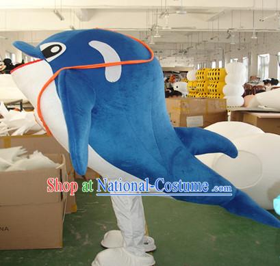 Mascot Uniforms Mascot Outfits Customized Walking Mascot Costumes Dolphin Mascots Costume