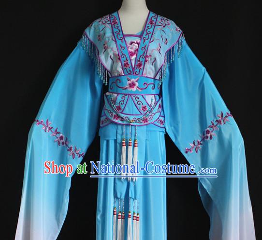 Color Transition Chinese Opera Hua Dan Costumes Complete Set for Women