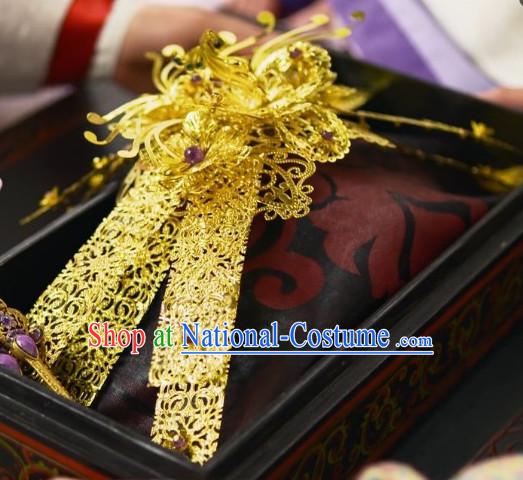 Ancient Chinese Style Princess Empress Hair Jewelry for Women Girls Adults Children