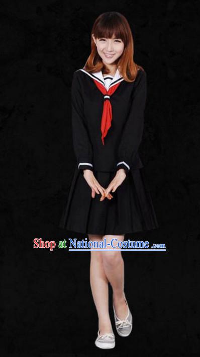 Japanese Traditional Student Outfits Complete Set for Women