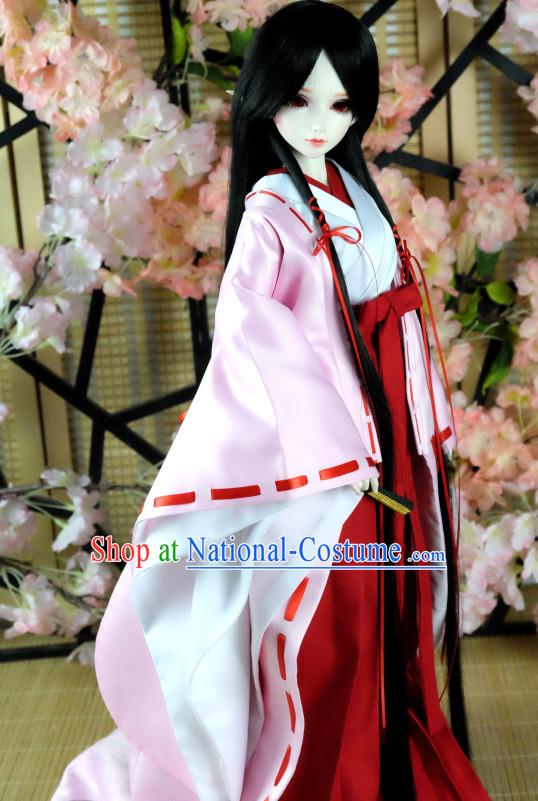 Japanese Traditional Kimono Garments Complete Set for Women Girls Adults