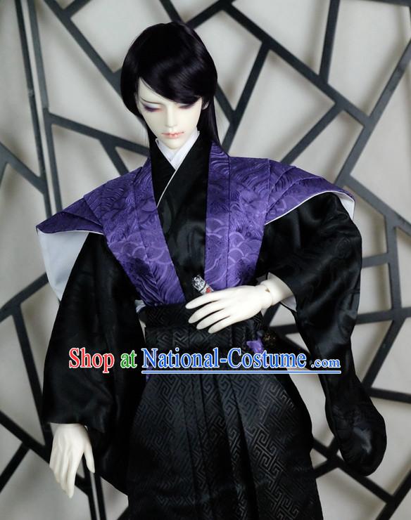 Japanese Traditional Prince Kimono Clothes Complete Set for Men Boys Adults