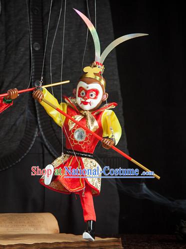 Top Sun Wukong Monkey King Hands Traditional String Puppet