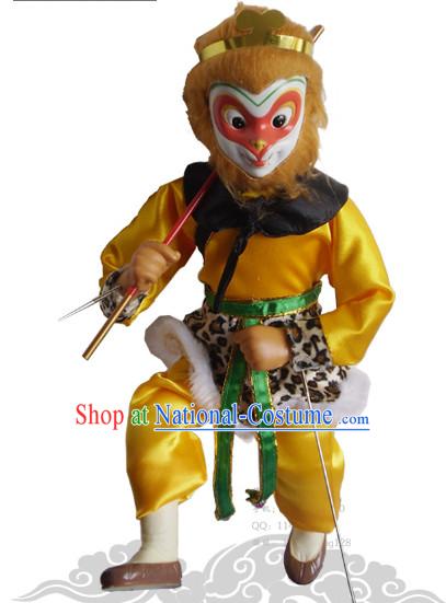 20 Inches High Sun Wukong Monkey King Hands Traditional String Puppet