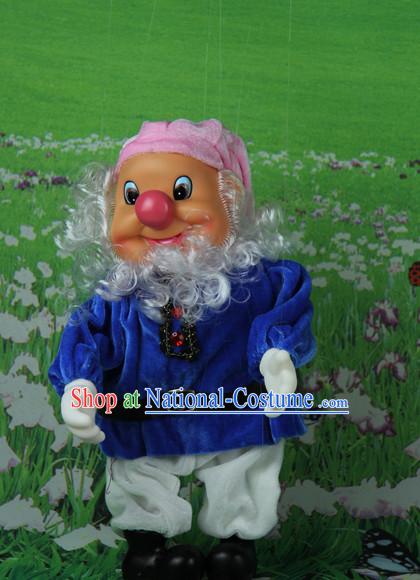 0.42 Meter High Chinese Handmade Dwarf Hand Marionette Puppet Hand Puppets