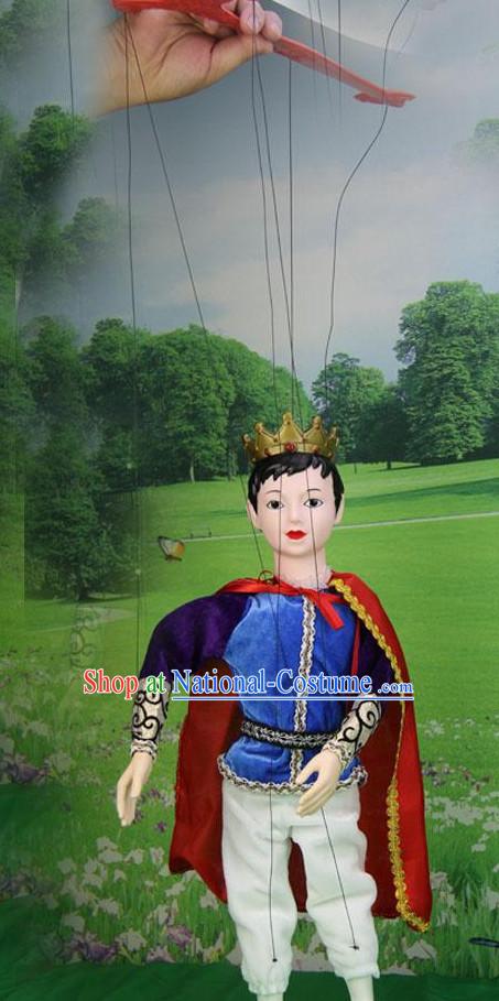 Top Traditional Chinese Ancient Handmade Handsome Prince Hand Marionette Puppet Hand Puppets