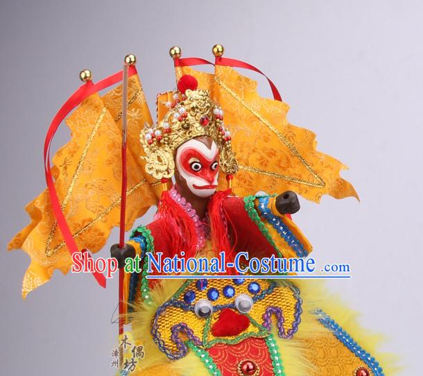 Top Traditional Chinese Ancient Handmade Sun Wukong Hand Marionette Puppet Hand Puppets