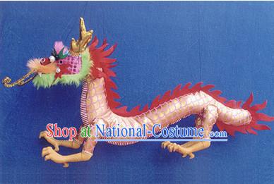 Traditional Chinese Handmade Dragon Hand Marionette Puppet Hand Puppets