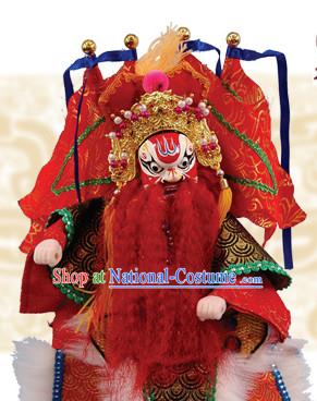 Traditional Chinese Handmade Superhero General Glove Puppet Hand Puppets