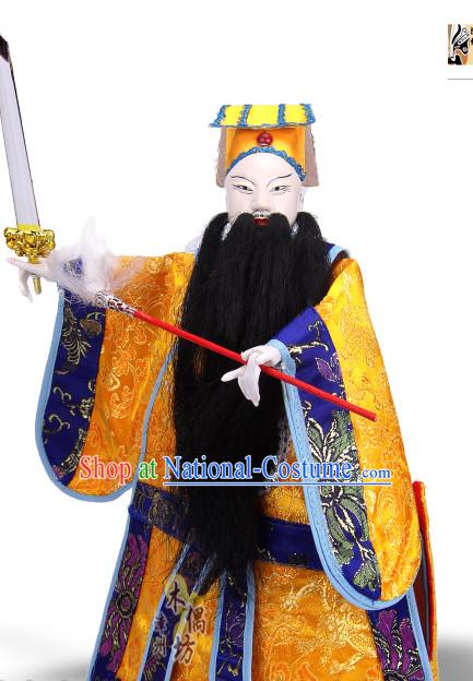 Traditional Chinese Handmade Lv Dongbin Immortal Glove Puppet String Puppet Hand Puppets Hand Marionette Puppet Arts