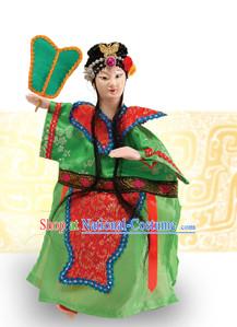 Traditional Chinese Handmade Iron Fan Princess Glove Puppet Hand Puppets