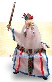 Traditional Chinese Handmade Dragon King of West Ocean Hand Puppets Hand Marionette Puppet