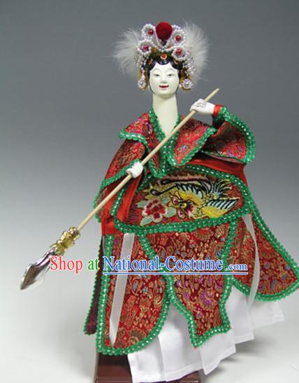 Traditional Chinese Handmade Fan Lihua Glove Puppet String Puppet Hand Puppets Hand Marionette Puppet Arts Collectibles