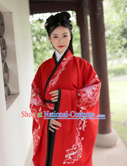 Ancient Chinese Han Dynasty Princess Hanfu Garment Outfit Complete Set