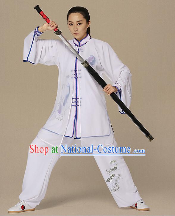 Top Kung Fu Competition Suits Kung Fu Gi Tai Chi Apparel Oriental Dress Wing Chun Apparel Taiji Uniform Chinese Kung Fu Outfit for Men Women Kids  Adults