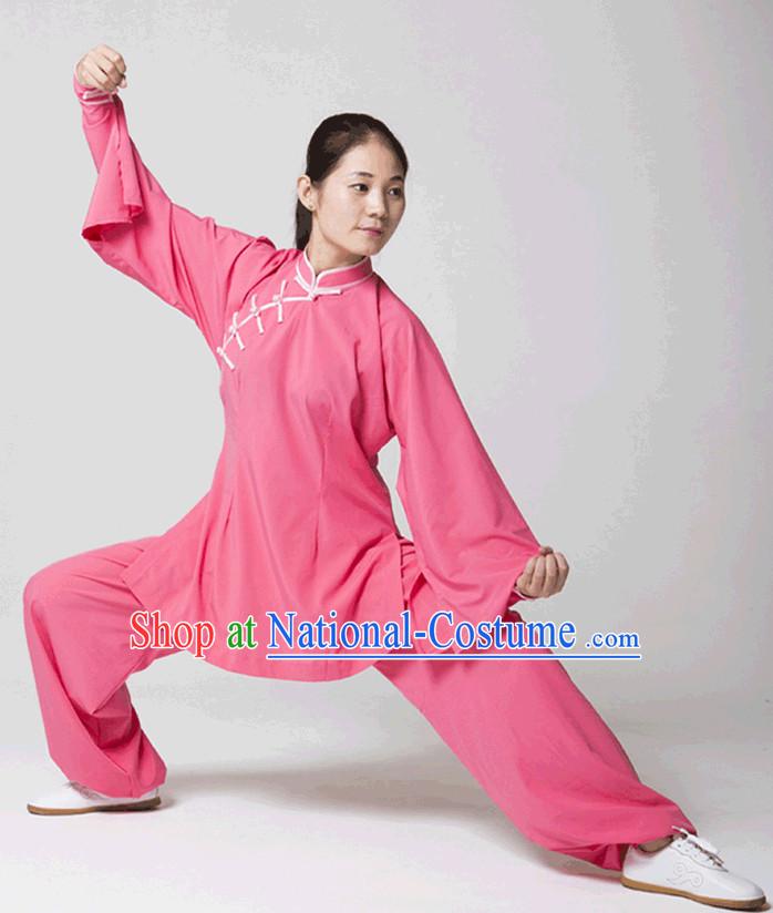 Top Kung Fu Competition Suits Kung Fu Gi Tai Chi Apparel Oriental Dress Wing Chun Apparel Taiji Uniform Chinese Kung Fu Outfit for Men Women Kids Adults