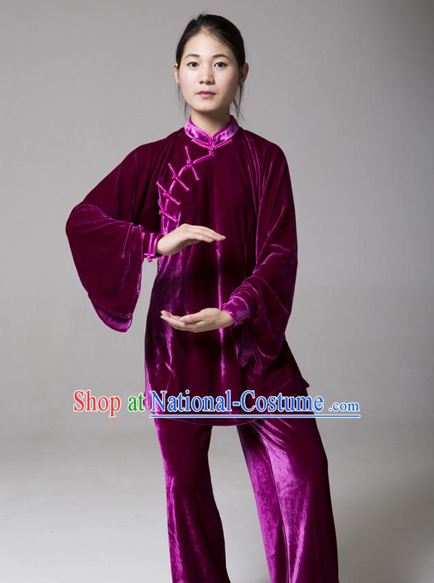 Top Kung Fu Competition Suits Kung Fu Gi Tai Chi Apparel Oriental Dress Wing Chun Apparel Taiji Uniform Chinese Kung Fu Outfit for Men Women Kids Adults