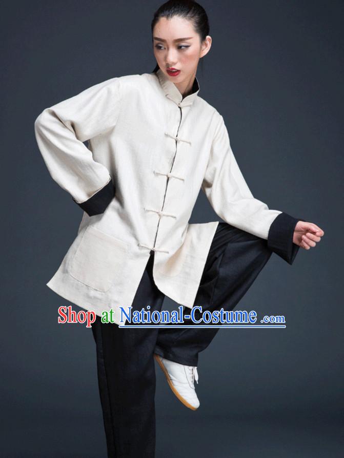 Top Kung Fu Competition Suits Kung Fu Gi Tai Chi Apparel Oriental Dress Wing Chun Apparel Taiji Uniform Outfit for Men Women Children Adults