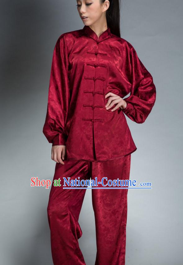 Top Kung Fu Competition Suits Kung Fu Gi Tai Chi Apparel Oriental Dress Wing Chun Apparel Taiji Uniform Outfit for Men Women Children Adults