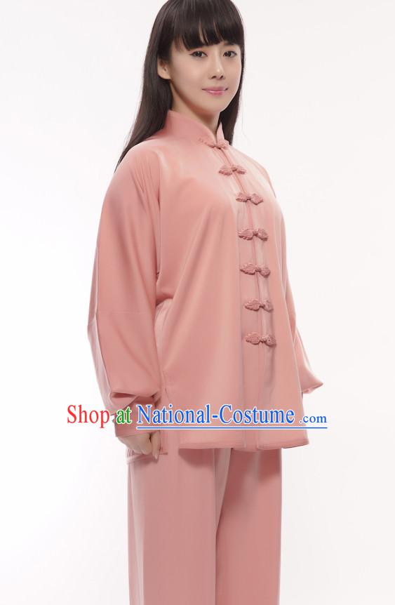 Chinese Traditional Kung Fu Practice and Competition Costume Wing Chun Apparel Taiji Tai Chi Uniform for Adults Children Women Girls