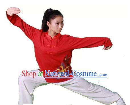 Chinese Traditional Kung Fu Practice and Competition Costume Wing Chun Apparel Taiji Tai Chi Uniform for Adults Children Women Girls