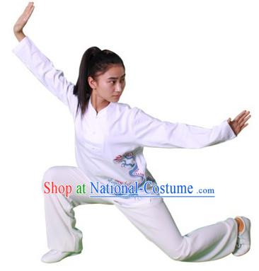 Chinese Traditional Kung Fu Practice and Competition Costume Wing Chun Apparel Taiji Tai Chi Uniform for Adults Children Women Girls