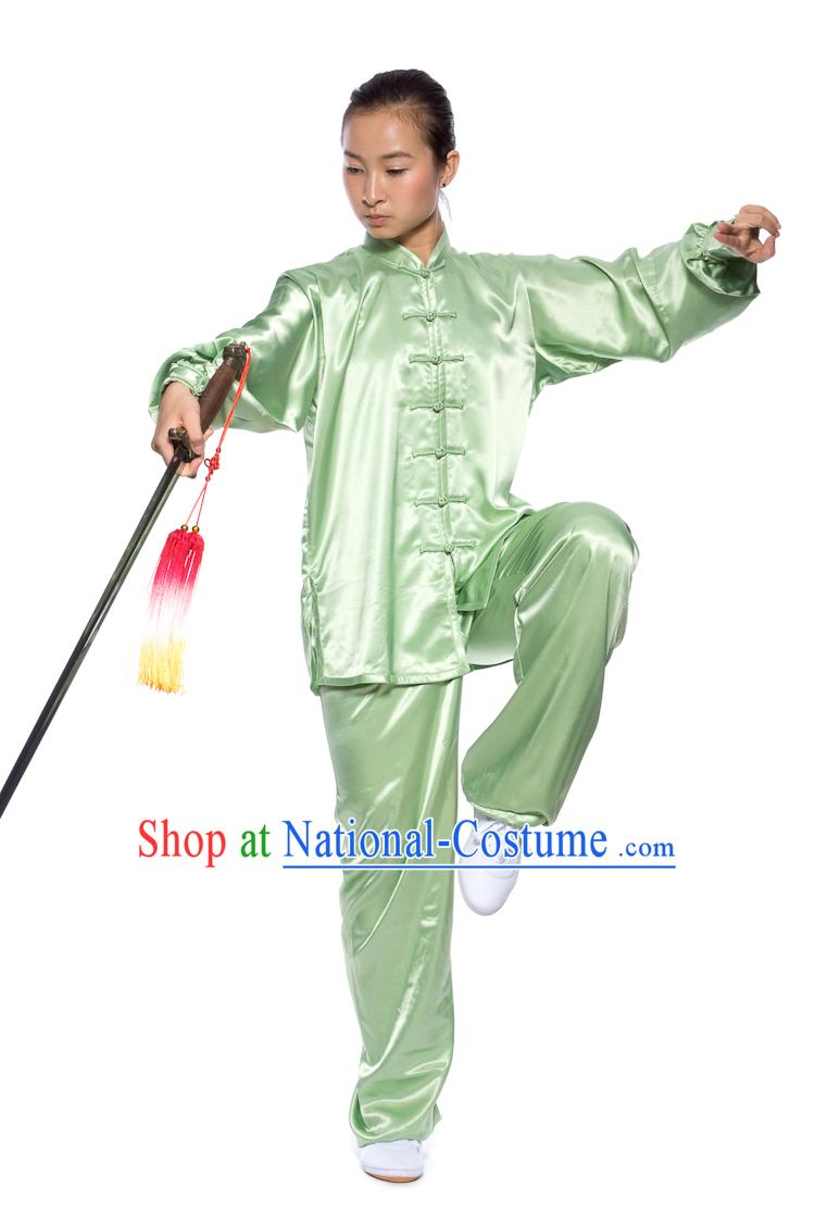 Chinese Traditional Kung Fu Martial Arts Practice and Competition Costume Wing Chun Apparel Taiji Tai Chi Uniform for Adults Children Men Women Boys Girls