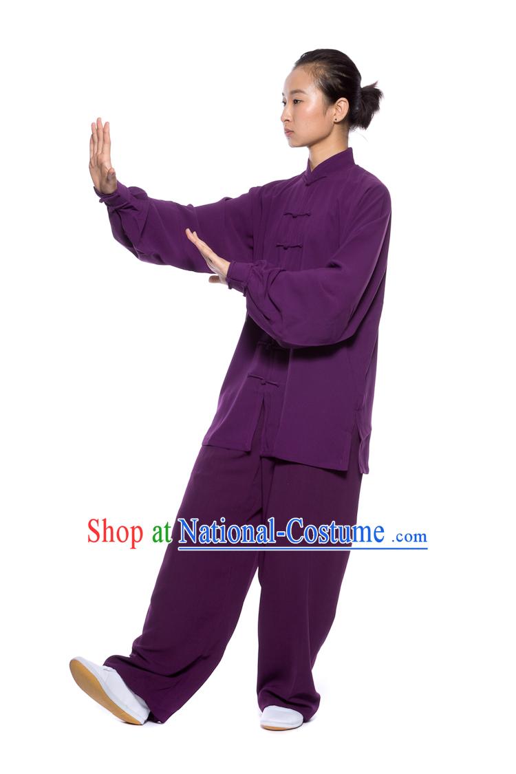 Chinese Traditional Kung Fu Martial Arts Practice and Competition Costume Wing Chun Apparel Taiji Tai Chi Uniform for Adults Children Men Women Boys Girls