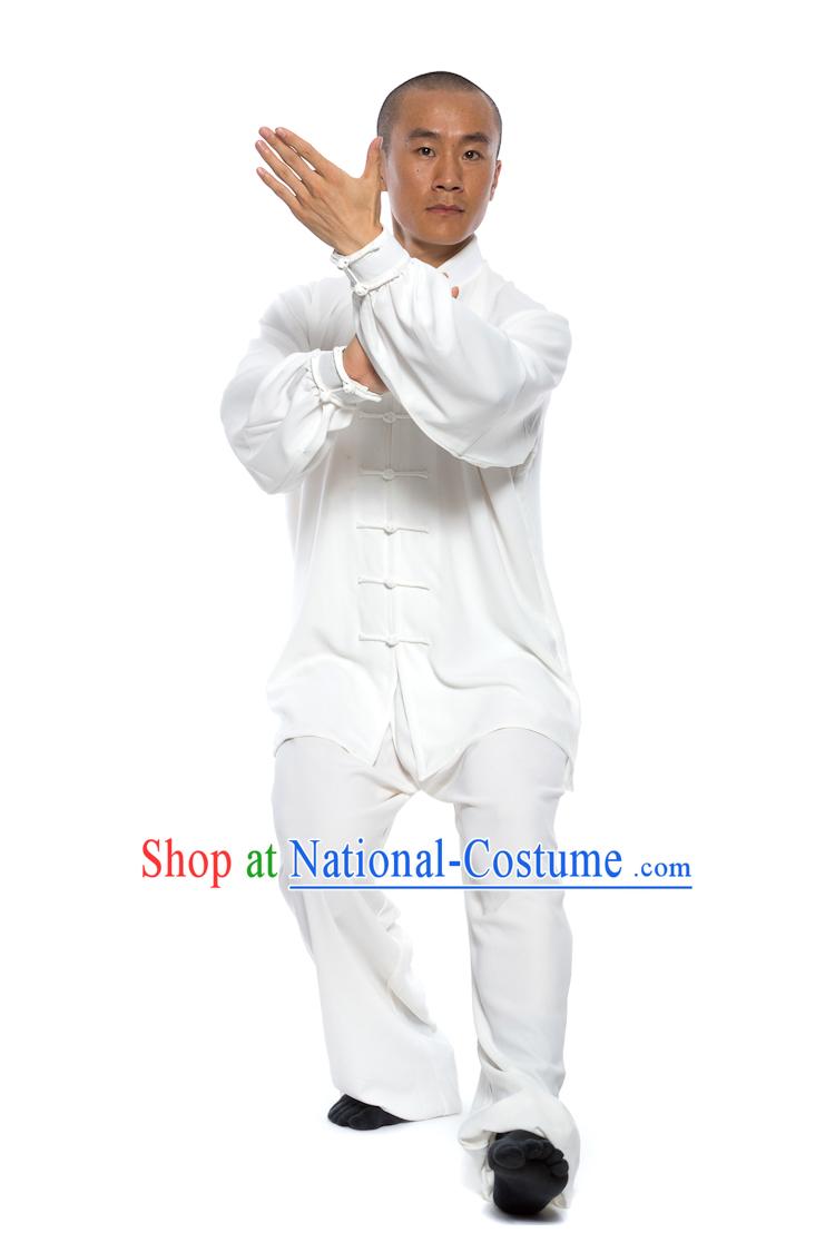 Chinese Traditional Kung Fu Martial Arts Practice and Competition Costume Wing Chun Apparel Taiji Tai Chi Uniform for Adults Children Men Women Boys Girls