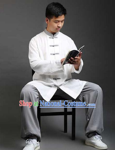 Chinese Traditional Kung Fu Martial Arts Practice and Competition Costume Wing Chun Apparel Taiji Tai Chi Uniform for Adults Children Men Women Boys Girls